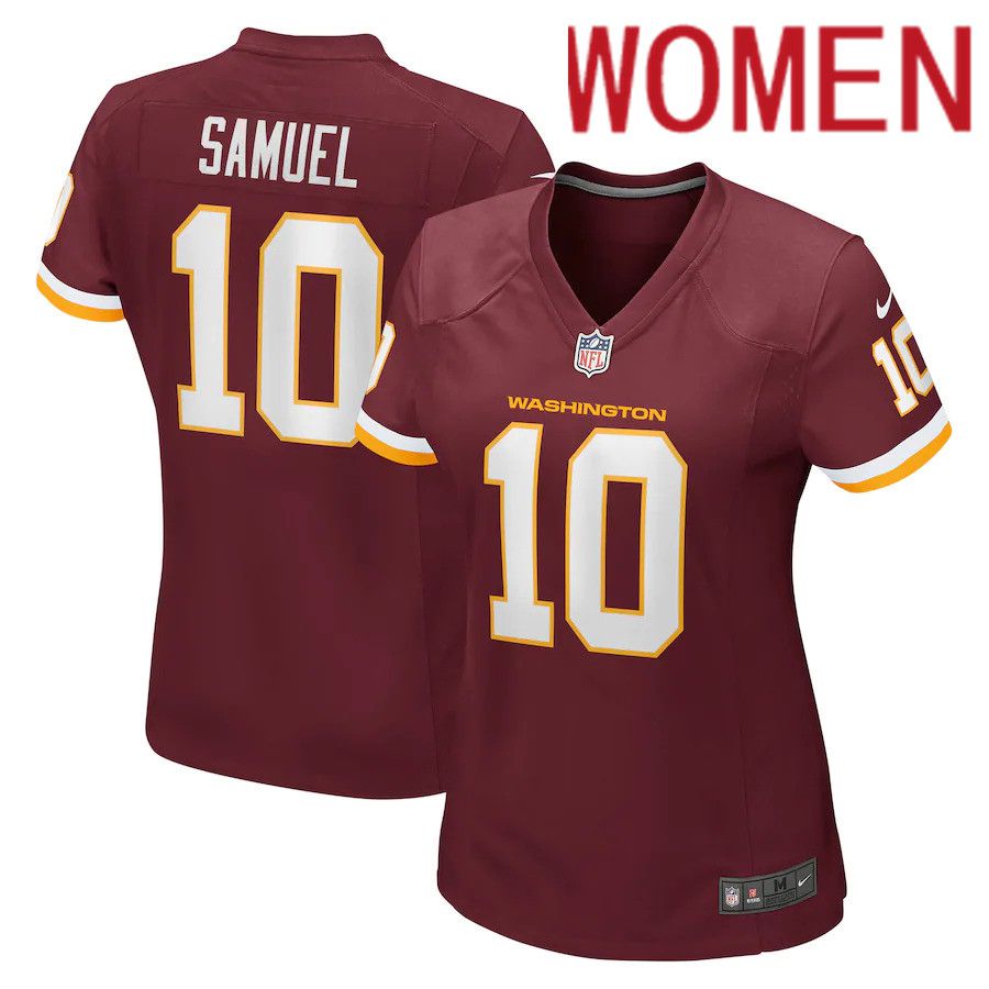 Women Washington Redskins #10 Curtis Samuel Nike Burgundy Game Player NFL Jersey